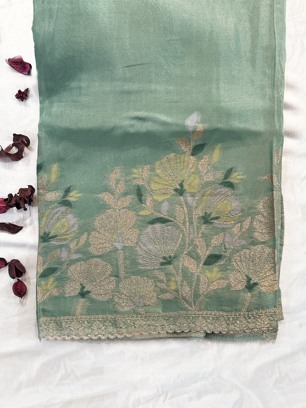 Banarasi Jacquard Silk various colors Unstitched Suit Set