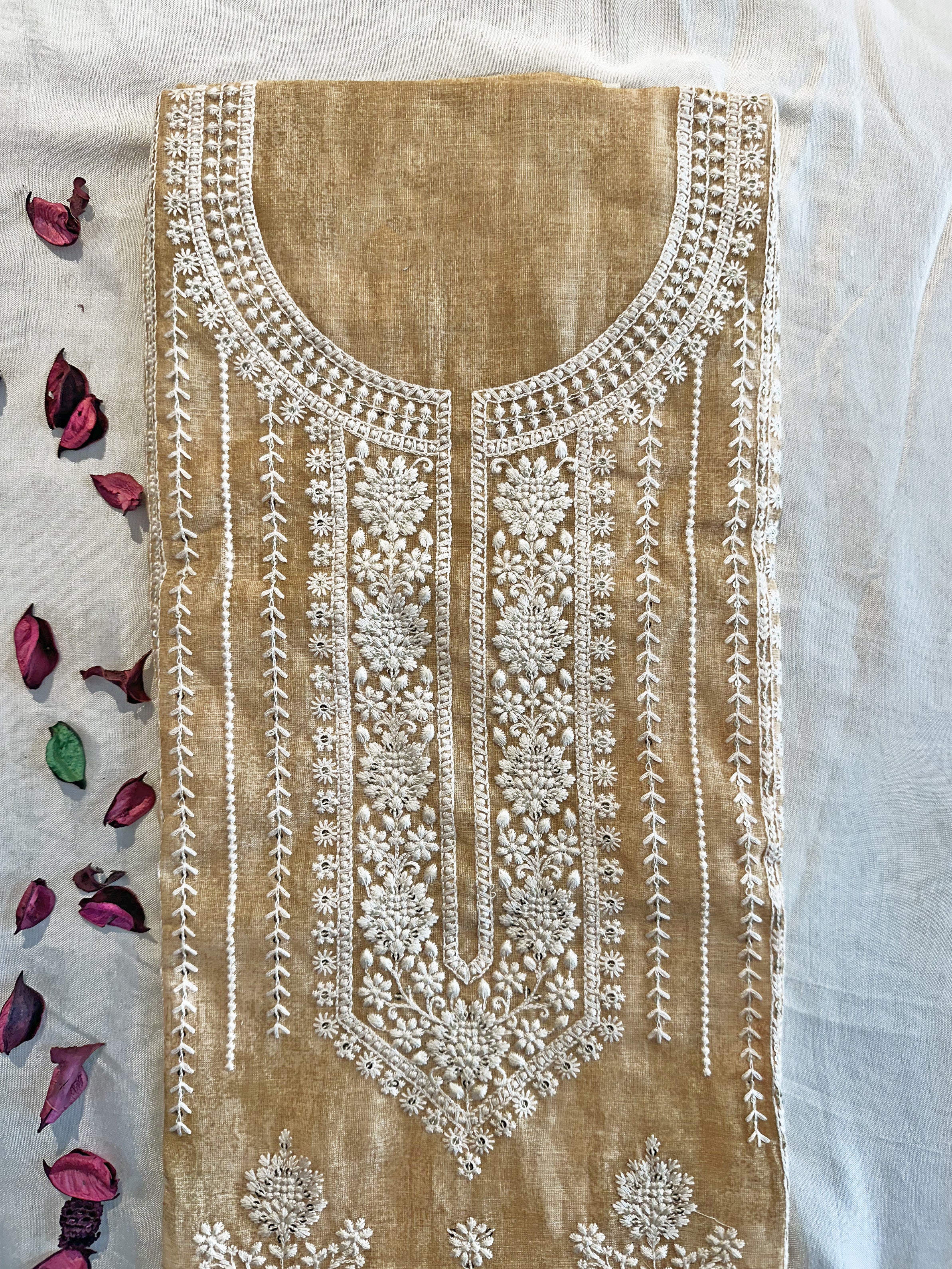 Linen Cotton Unstitched Suit Set 3 Colors