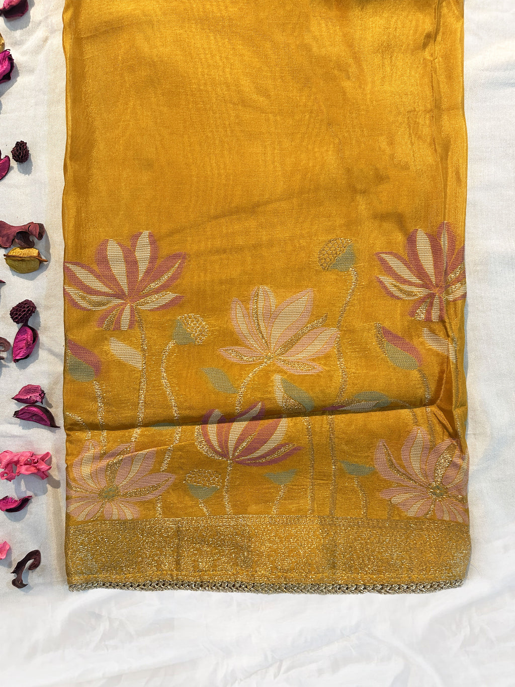 Banarasi Jacquard Silk various colors Unstitched Suit Set