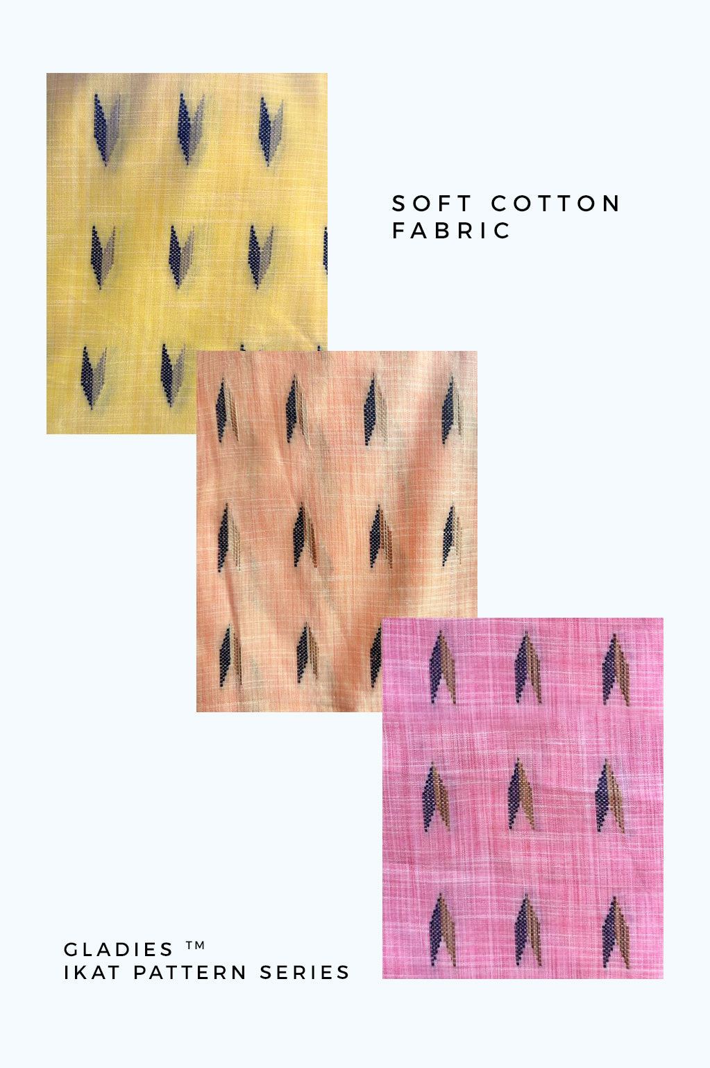Casual Geometric Ikat Print High-Low Kurta Set with Dhoti Pants