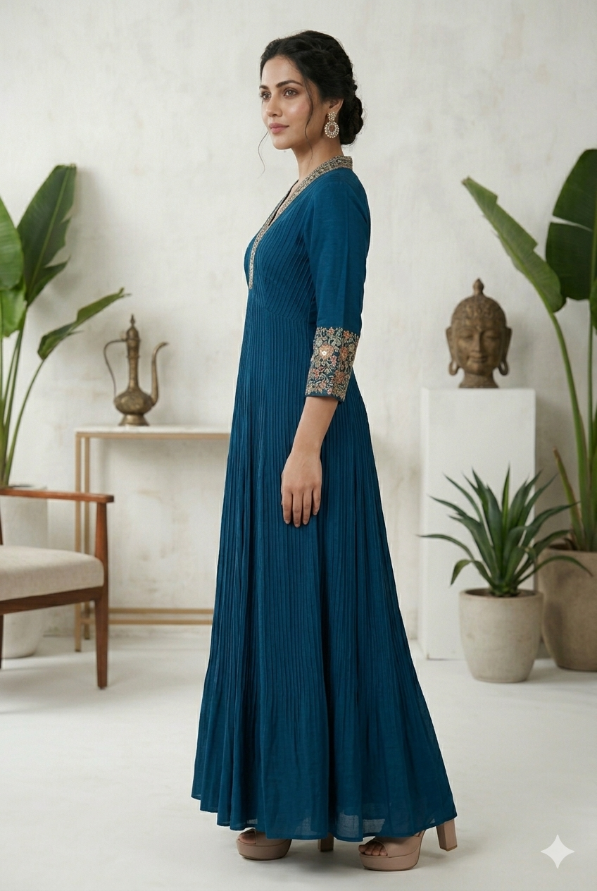 Flared Anarkali Suit Set | Ready-To-Wear Ethnic Dress