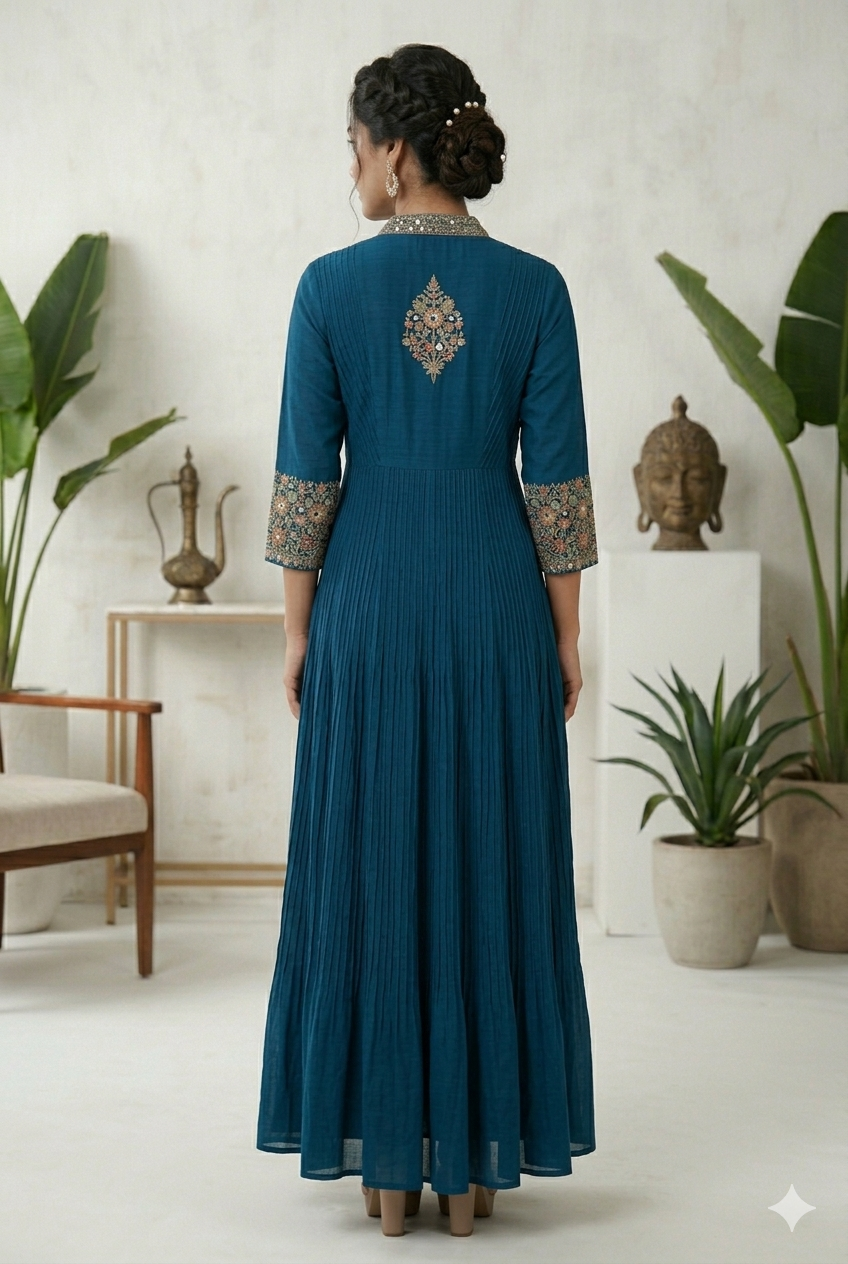 Flared Anarkali Suit Set | Ready-To-Wear Ethnic Dress