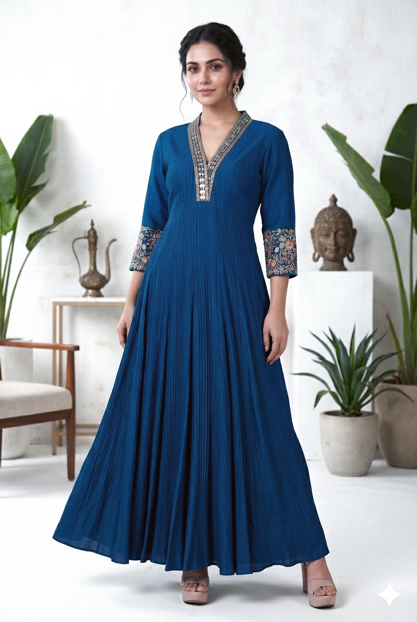 Flared Anarkali Suit Set | Ready-To-Wear Ethnic Dress