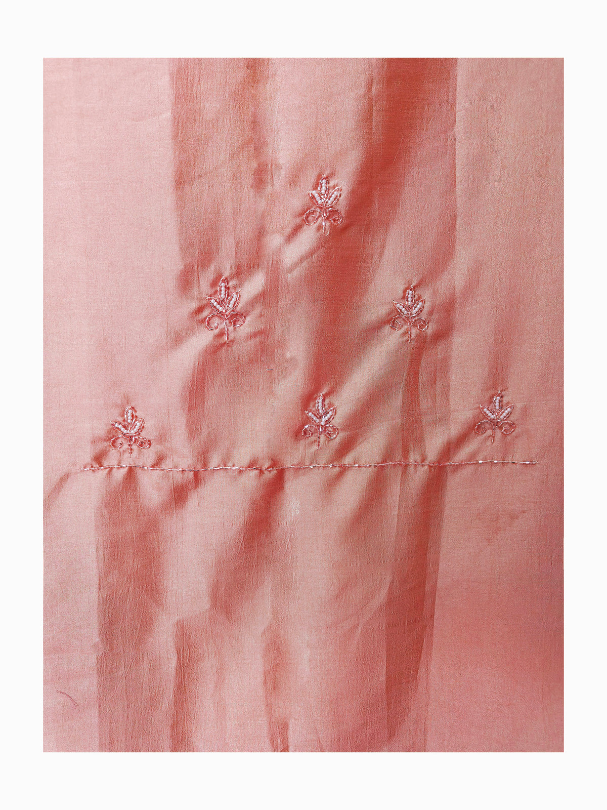 Soft Silk handwork Unstitched Suit Set with same Dupatta 2 Colors