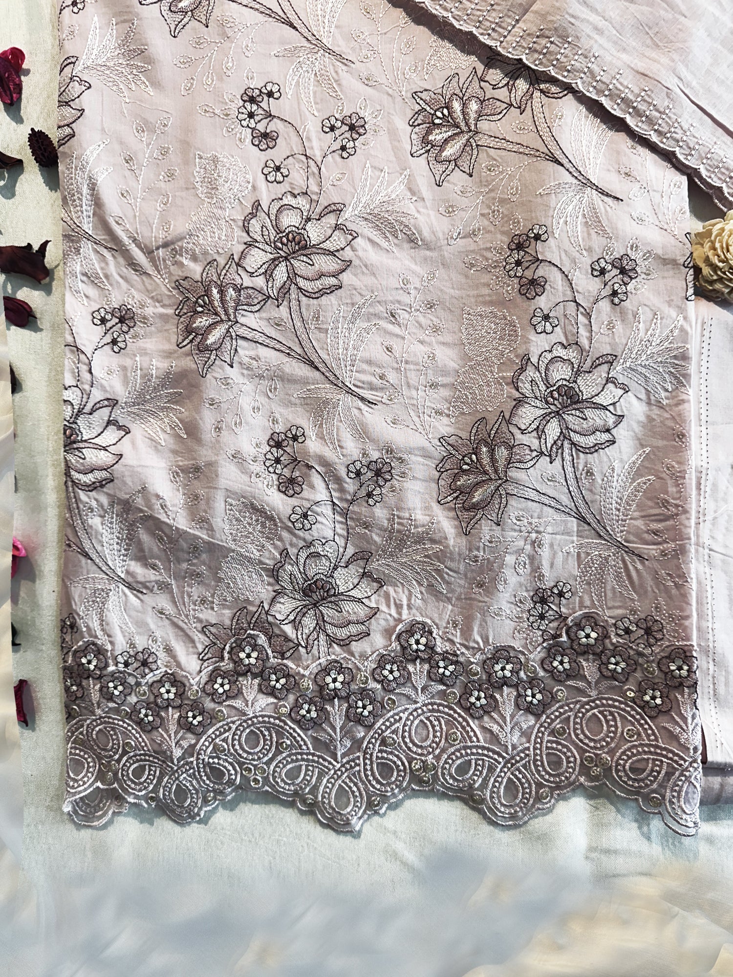 Cotton Fabric Unstitched Suit Set various colors